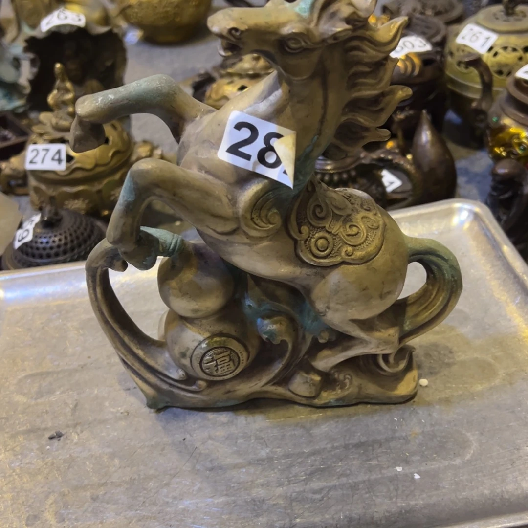 黄铜摆件，文房摆件