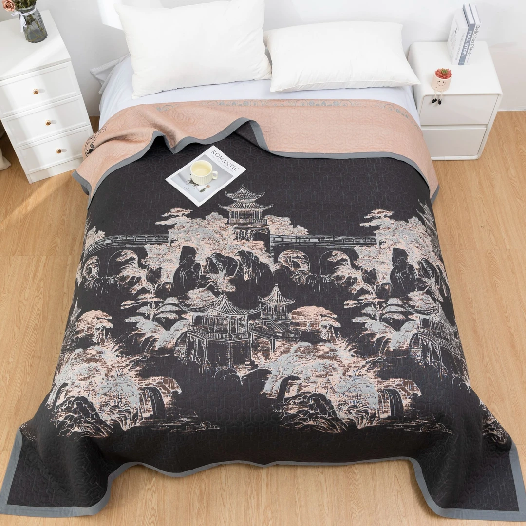 【滕王阁床盖】2.3*2.5M高端A类柔软亲肤可铺可盖可机洗四季床盖