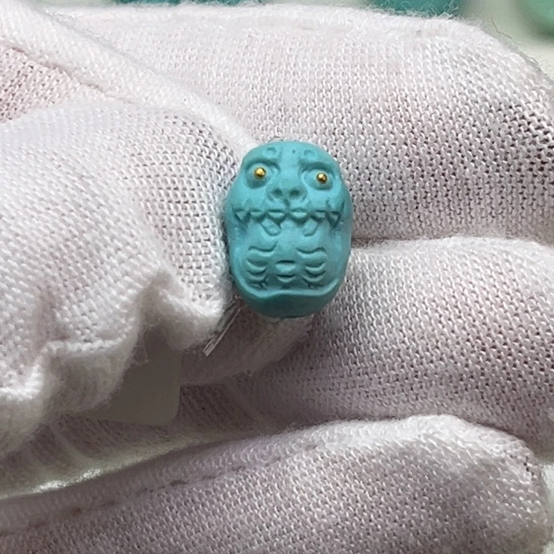 未镶嵌绿松石珠宝奇石达摩蛋