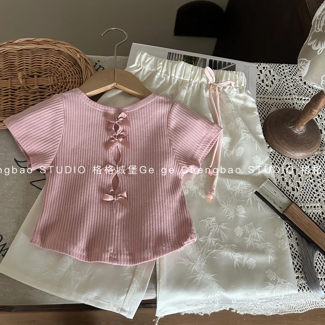 女童夏装套装2024新款洋气韩版时髦女宝宝夏季两件套24150