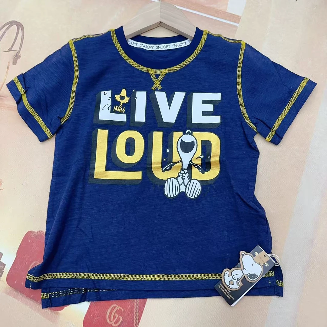 史努比中童夏款短袖T恤