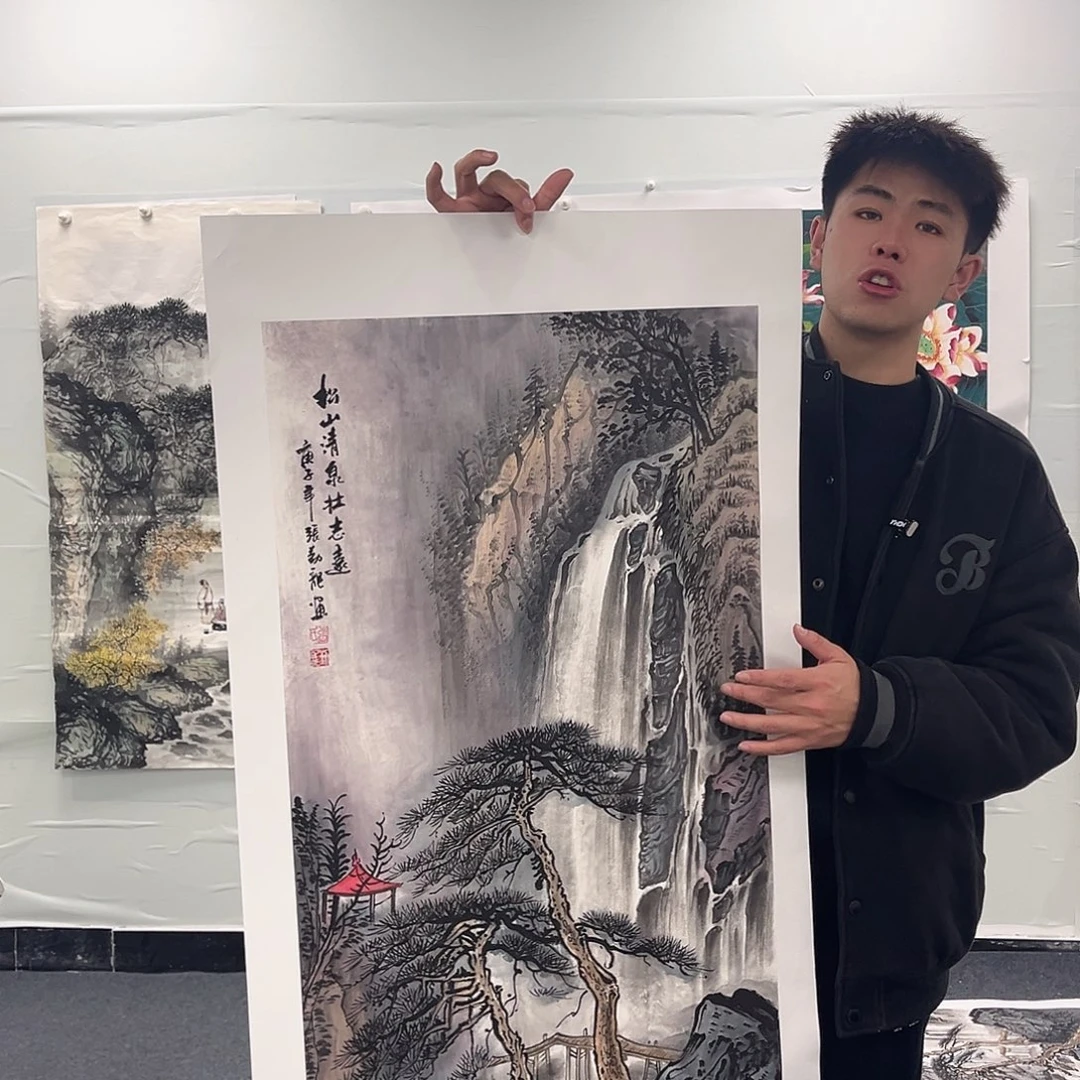 国画国画纯手工作品