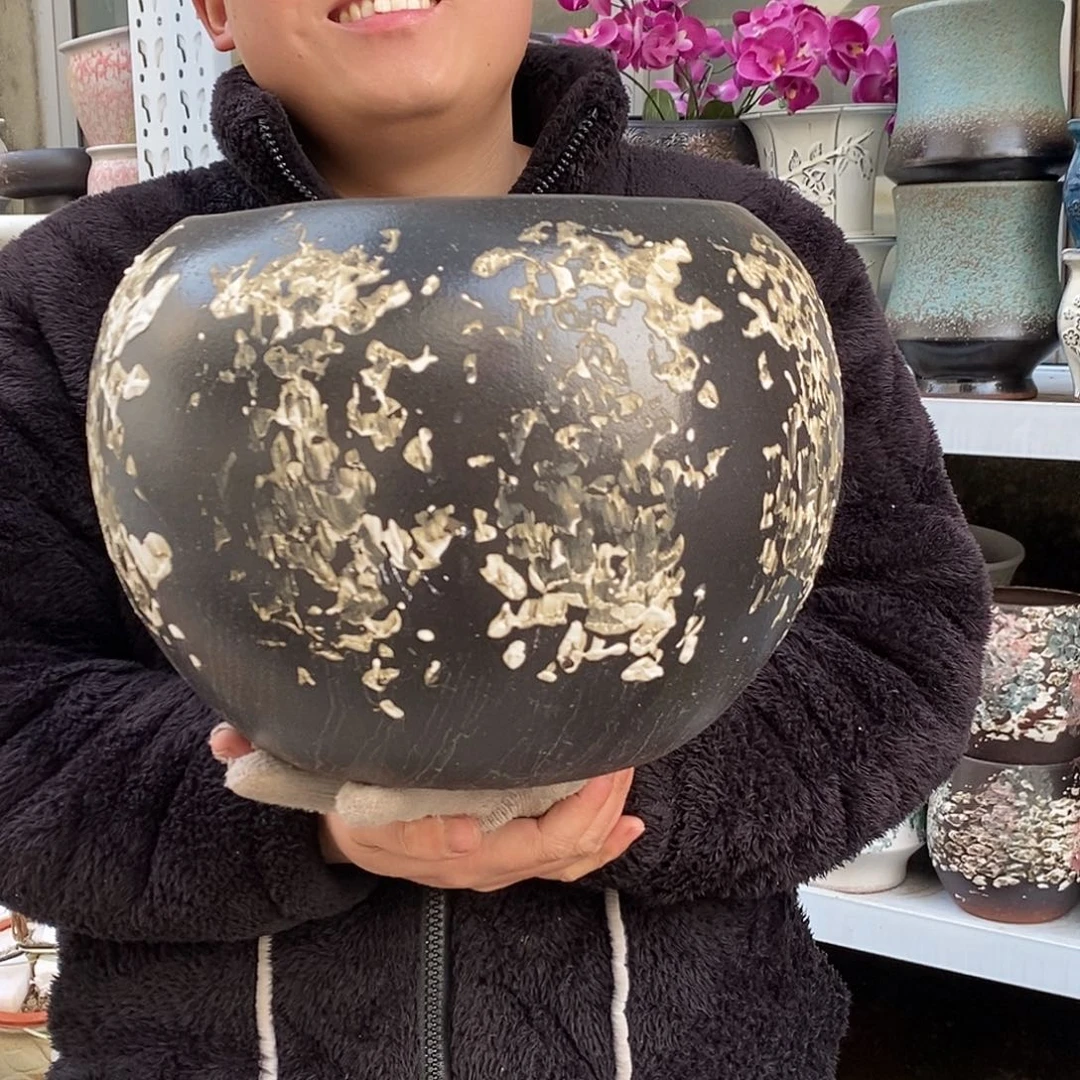 紫砂花盆口22高24福利