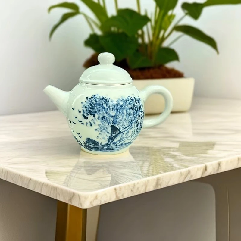 陈中兴 陶瓷壶  手绘山水茶壶