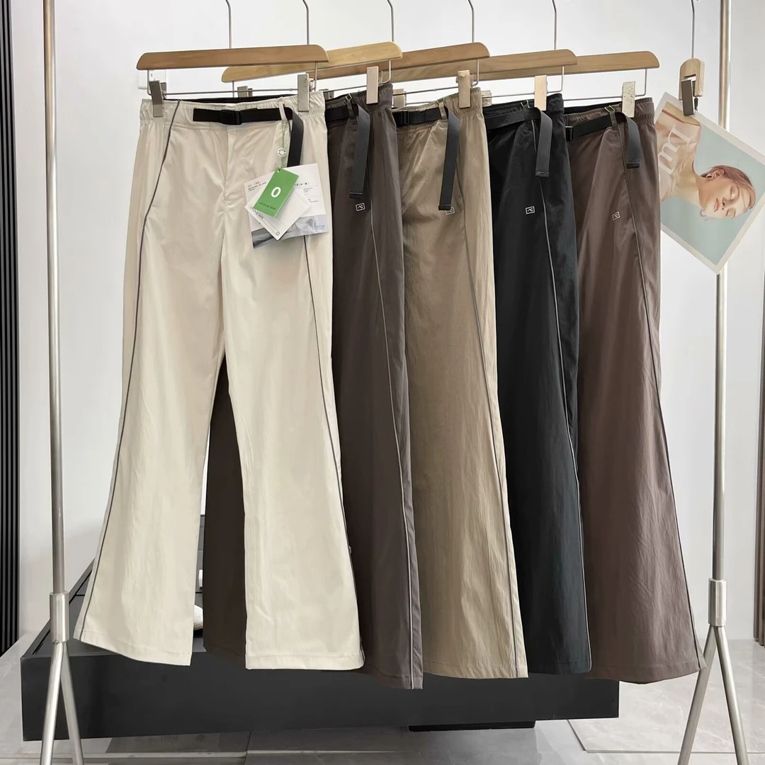 凉皮女士速干机能防晒喇叭长裤春夏季新款户外运动休闲微喇显瘦裤