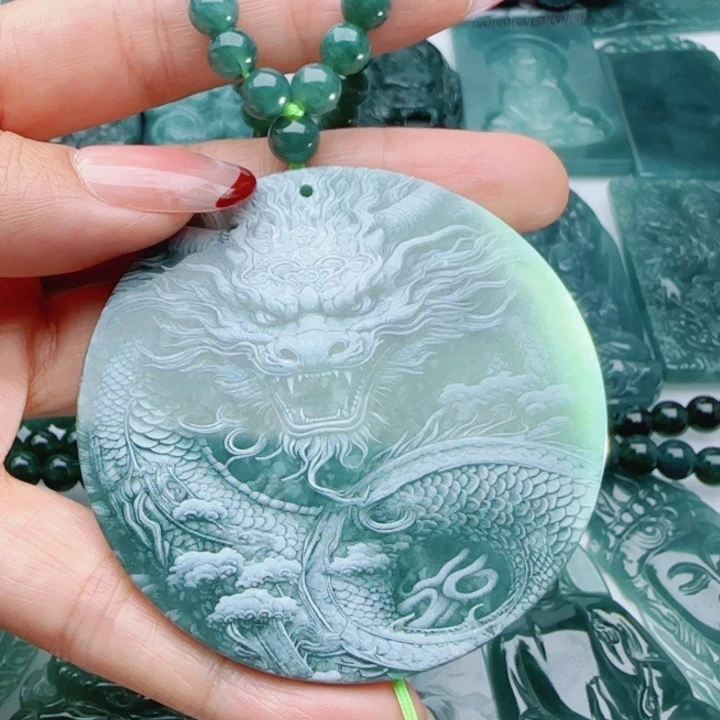 翡翠未镶嵌颈饰多样性发货天然A货翡翠