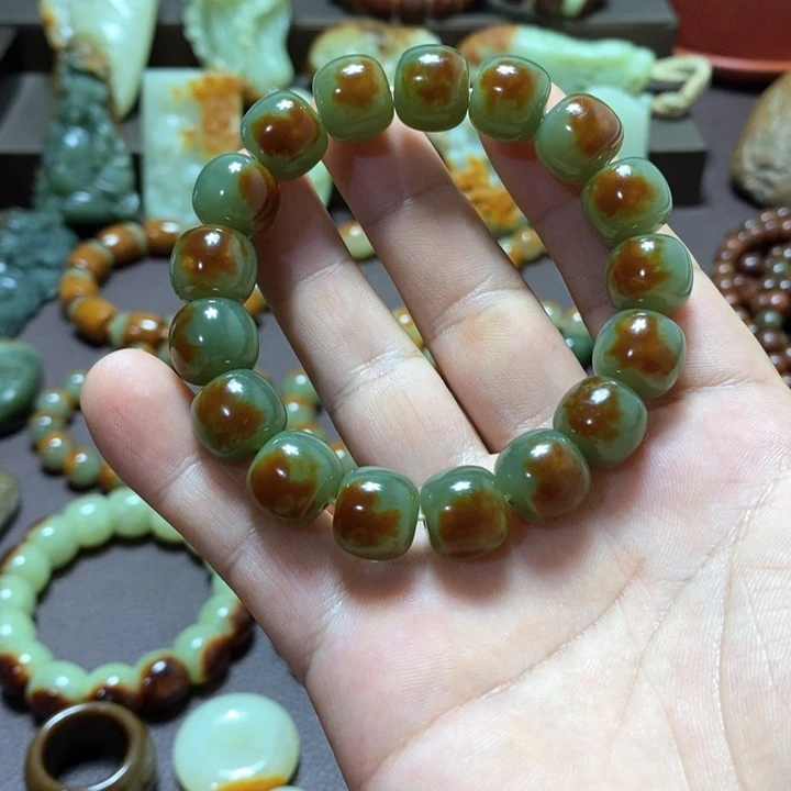 y***u手链未镶嵌和田玉手串卡13