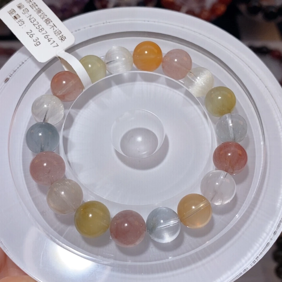 未镶嵌手链水晶F彩兔毛10.2