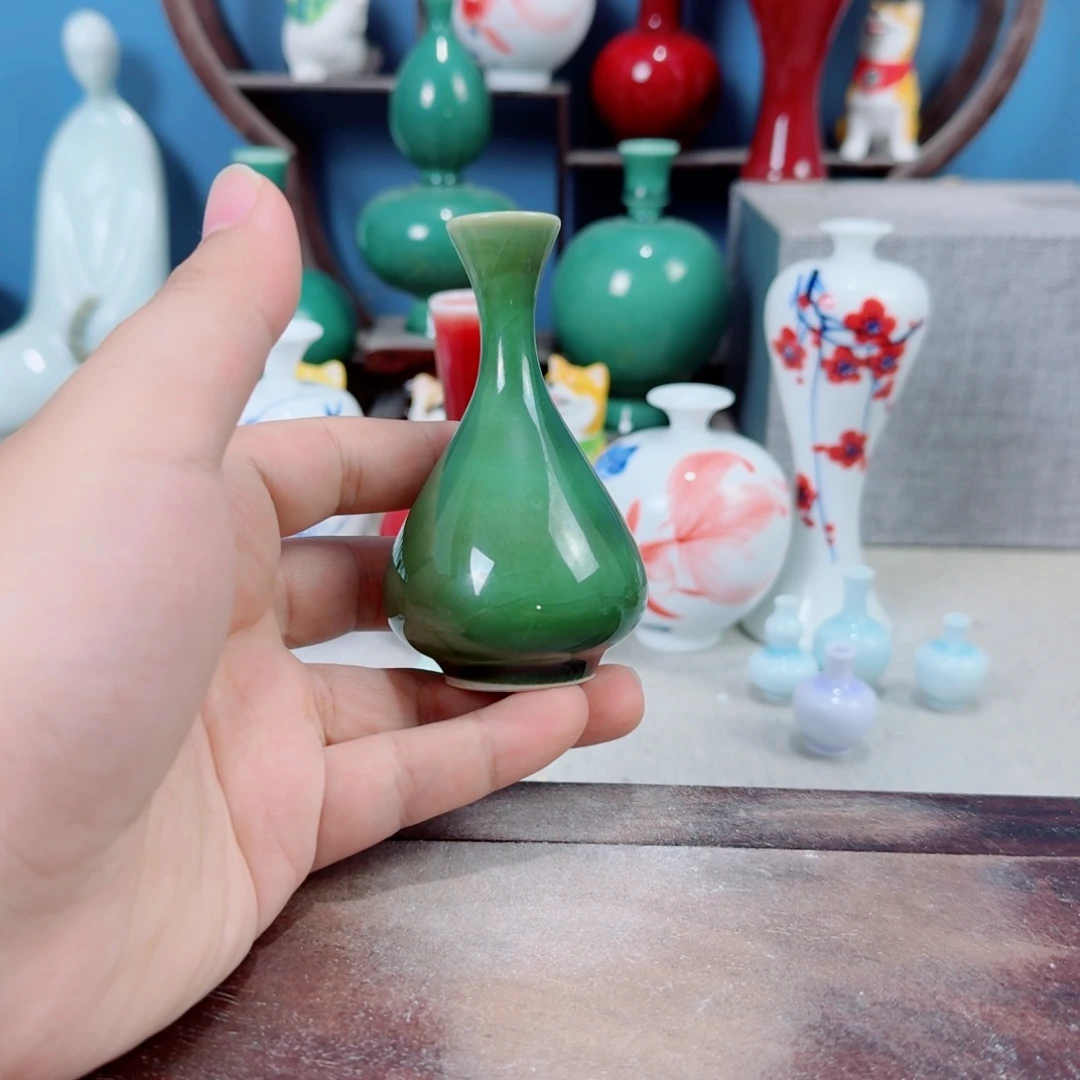 陶瓷手工小花器摆件