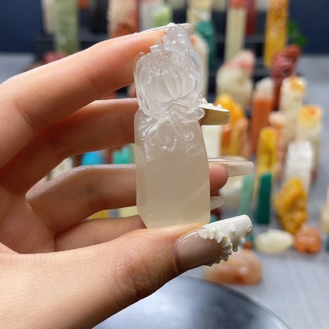 巴林石印石睡****法包邮包刻9177