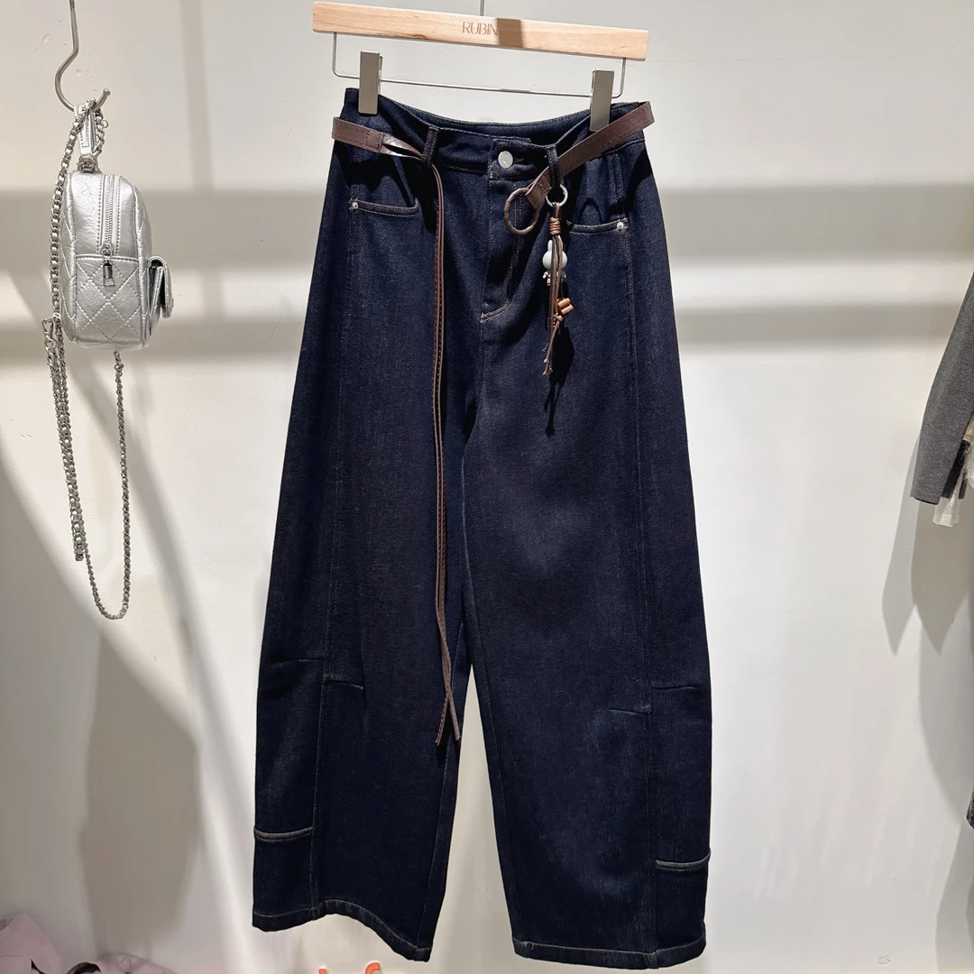 加绒牛仔裤2025新款