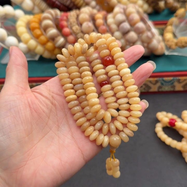 驼骨手串/手链算盘珠108颗