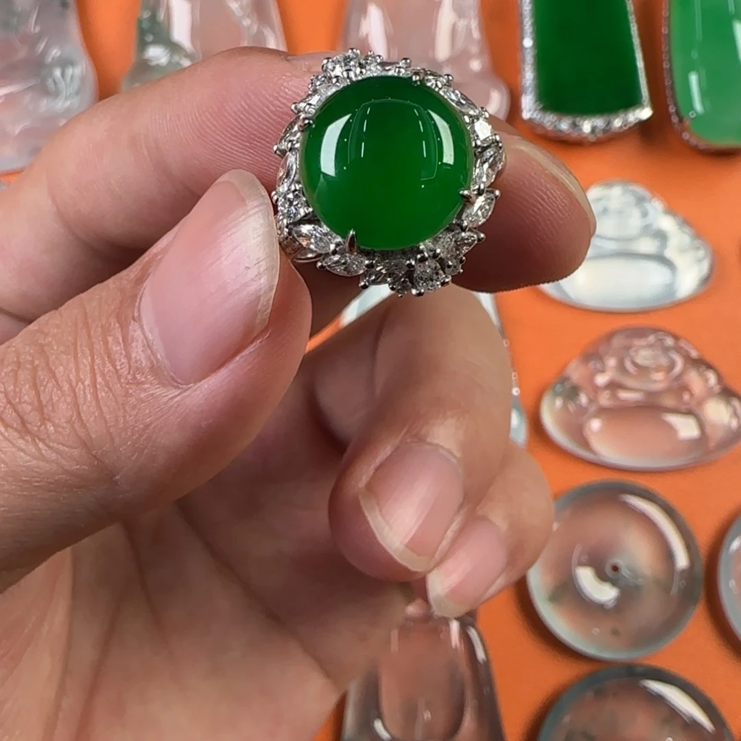 定制翡翠未镶嵌天然