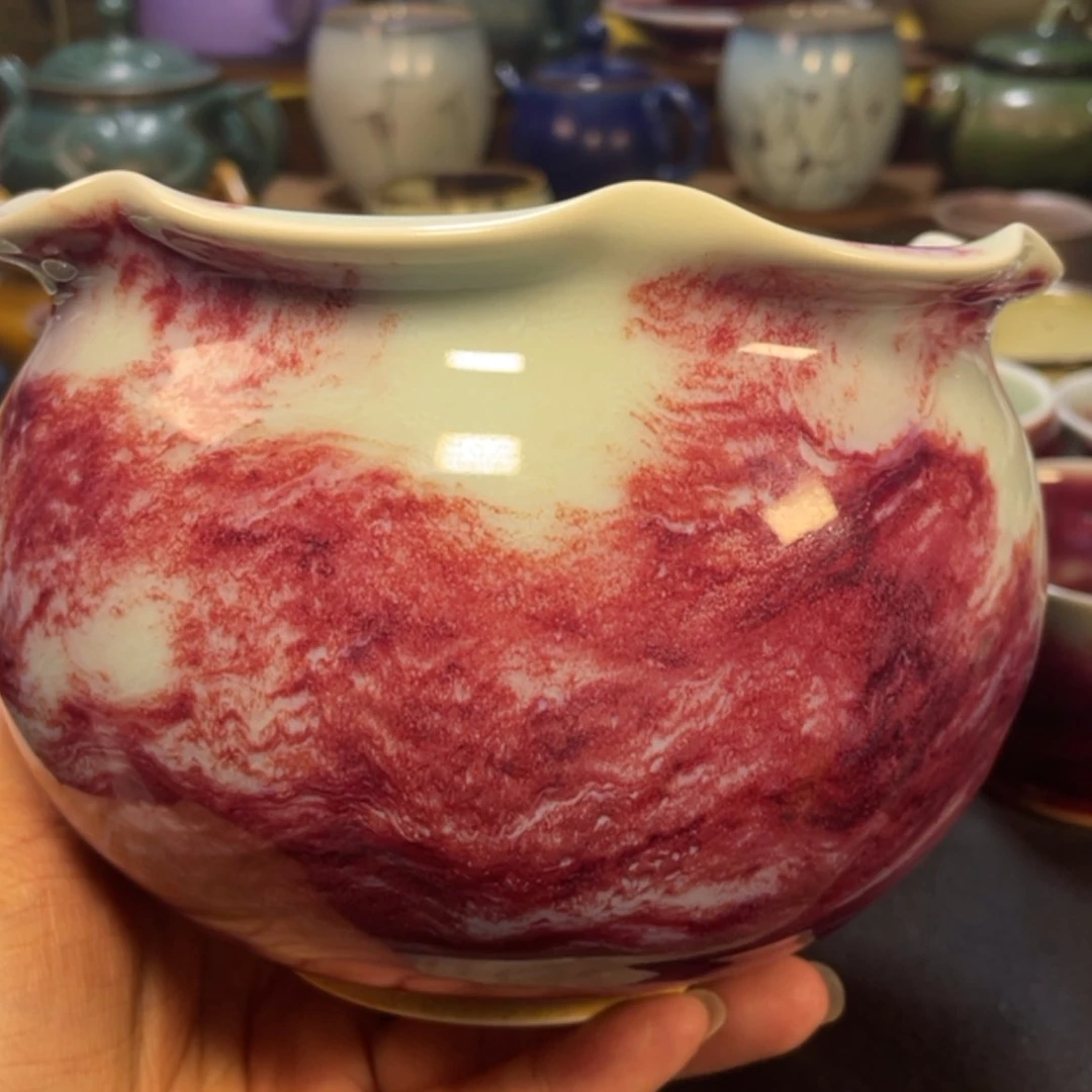 【闪购商品】摆件钧瓷玉石釉茶洗