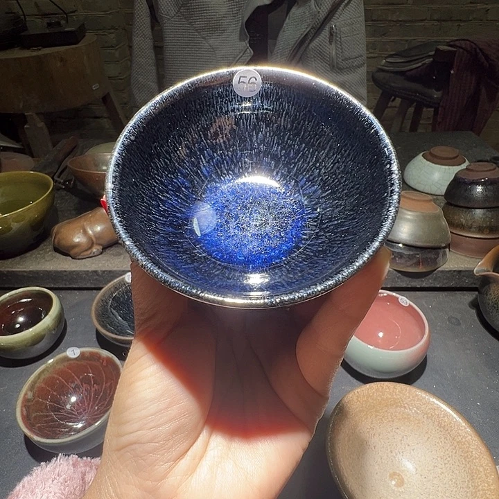 便携款瓷宋御柴烧精品主人杯