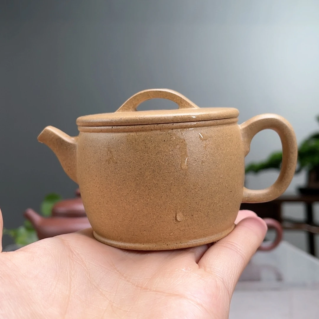【闪购商品】茶壶紫砂金黄墨绿汉瓦容量100cc