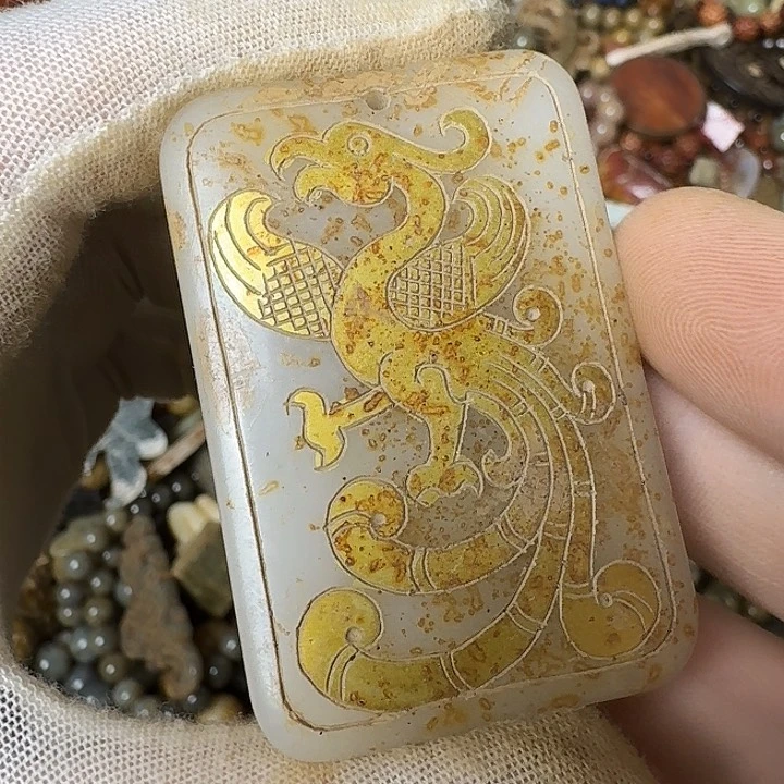 和田玉未镶嵌挂件