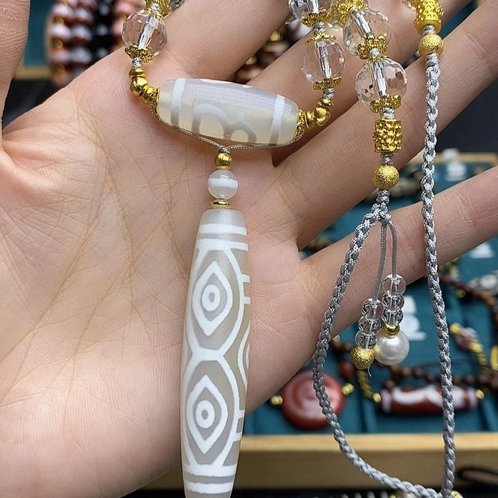 玛瑙/玉髓颈饰合金