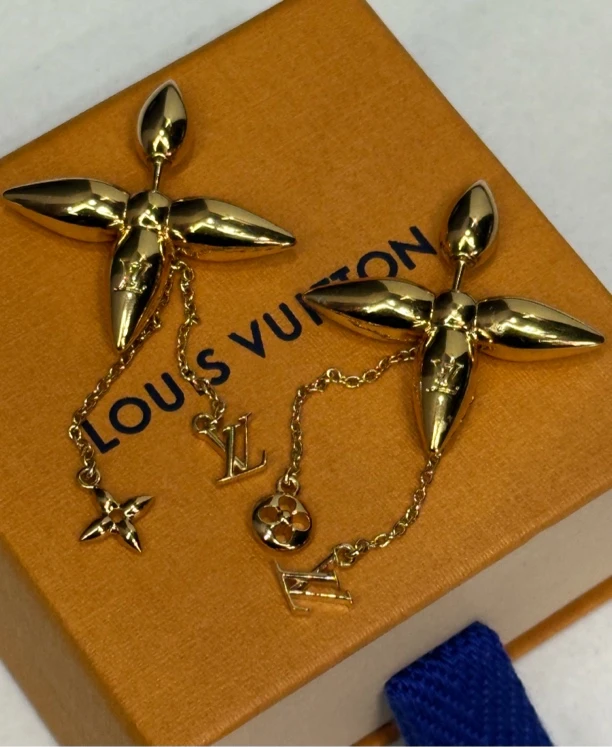 99新 LouisVuitton/路易威登 四叶草耳钉/JJ5052307