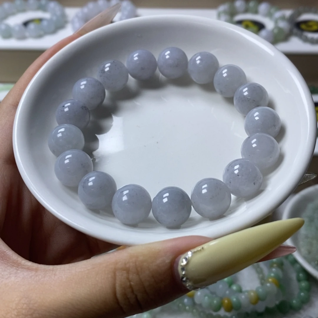 翡翠未镶嵌手链蓝紫乌鸡卡12