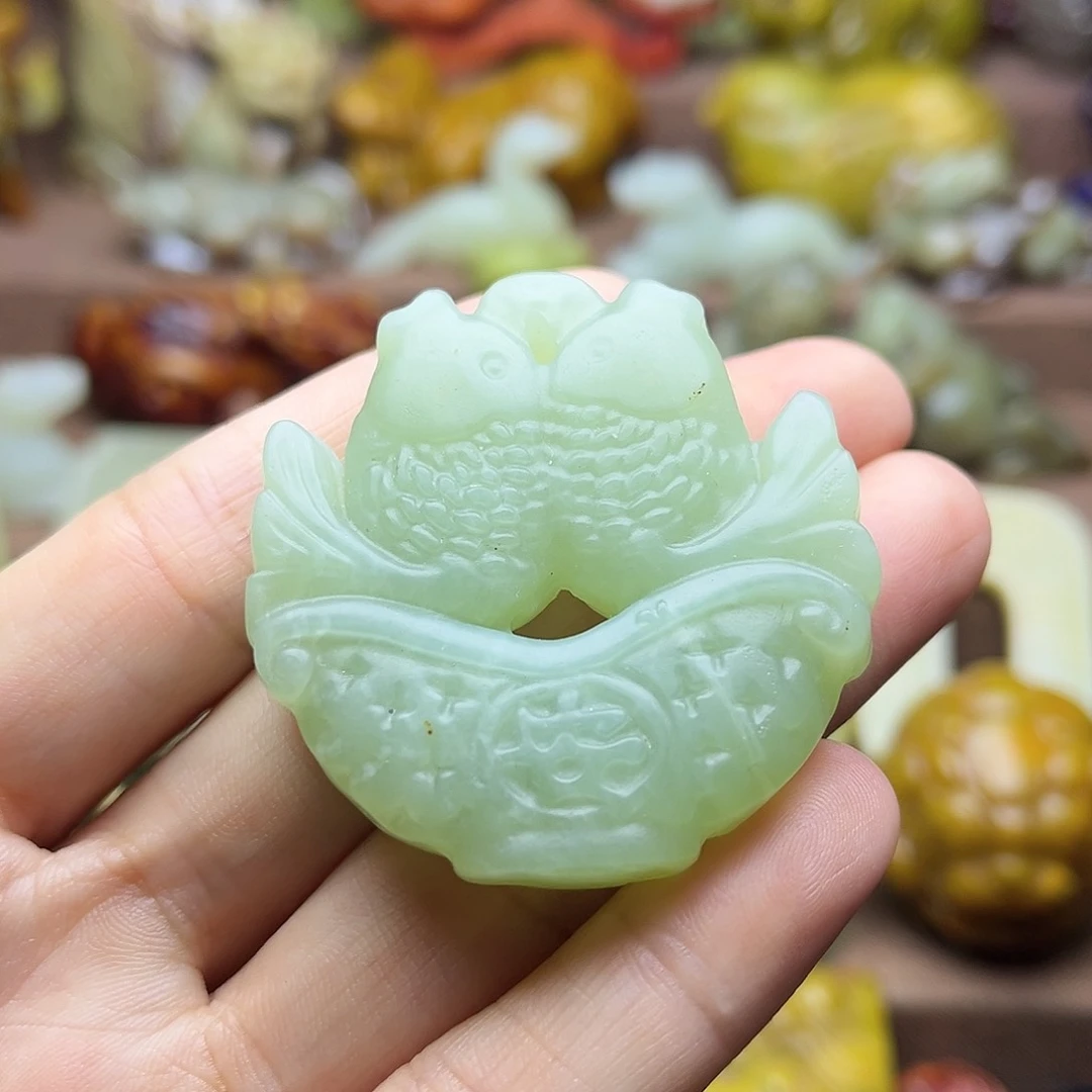 白玉菩提吊坠44。。