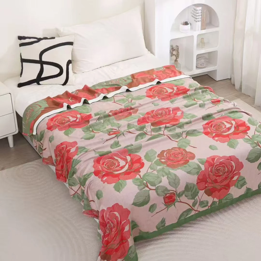 莱赛尔天丝双层盖毯透气多功能双面午休毯空调毯冷感毯150*200