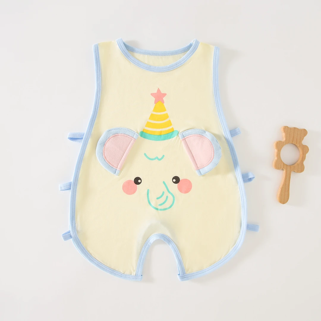 琵琶服卡通婴儿夏款背心连体无骨柔软超萌春时尚印花百搭休闲衣