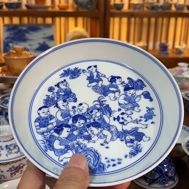 錡镇堂手工手绘绘壶承