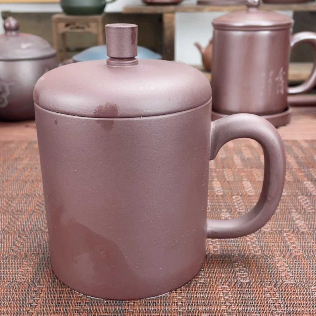 【闪购商品】紫砂茶杯宜兴原矿紫砂盖杯微瑕
