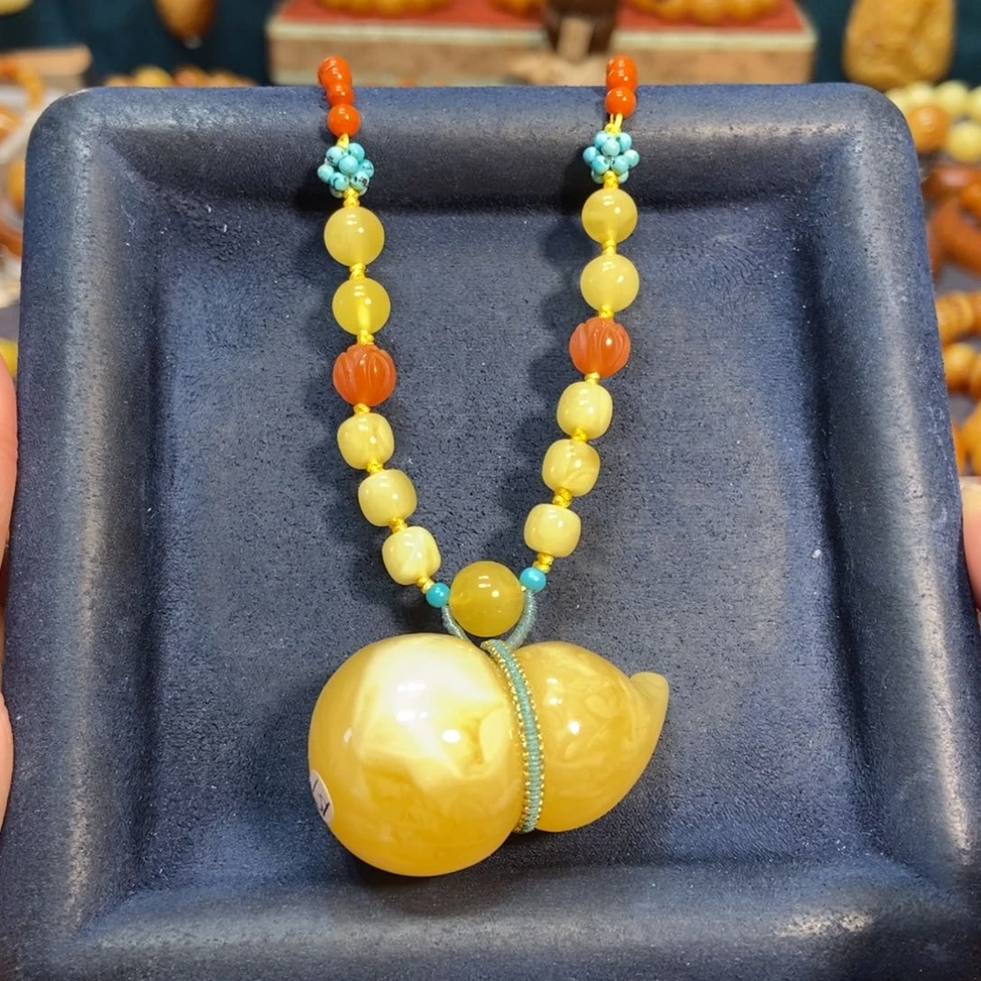 蜜蜡颈饰未镶嵌蜜蜡