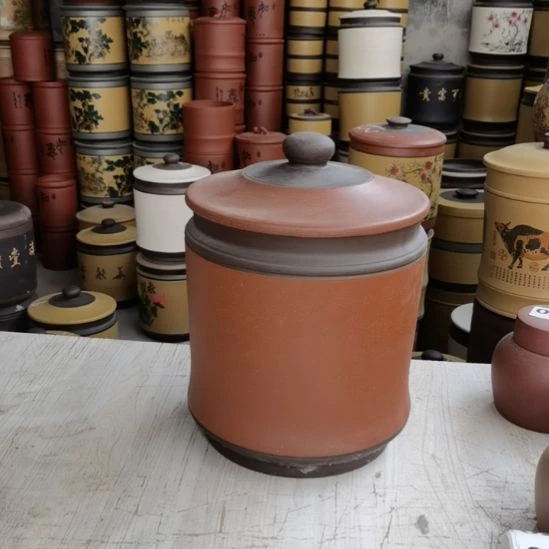 紫砂茶叶罐宝塔素面不退不换处理9