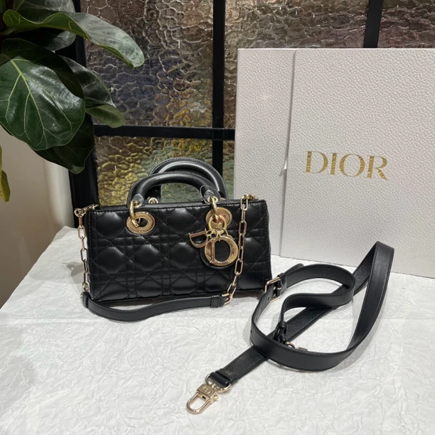 95新 DIOR/迪奥 Dior黑金横版戴妃 23050079-01（拆单2）
