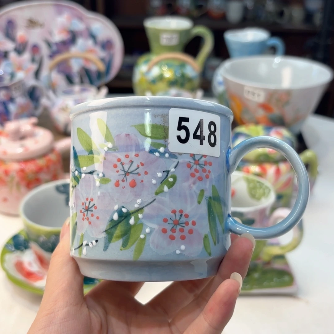 景德镇手绘高温釉下彩陶瓷茶具
