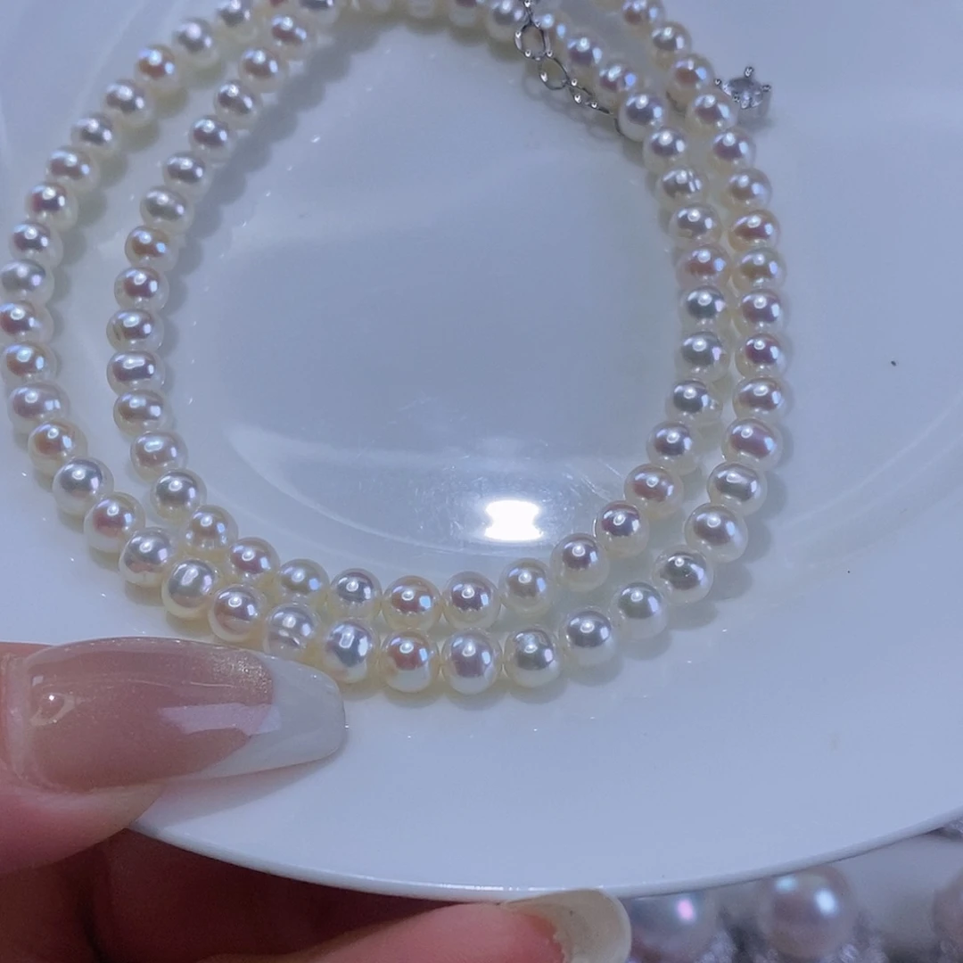 淡水珍珠合金颈饰