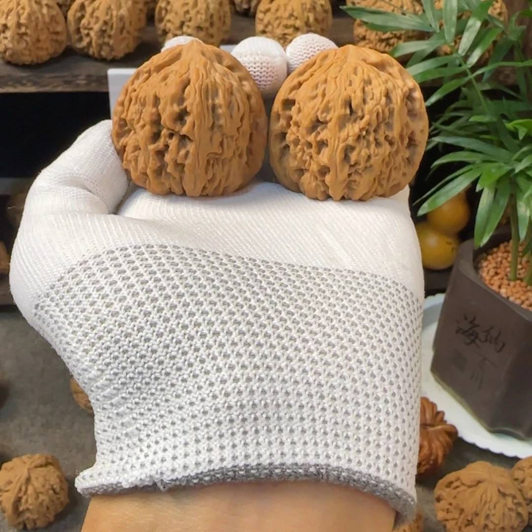 把件文玩核桃南将石球将43尺52克