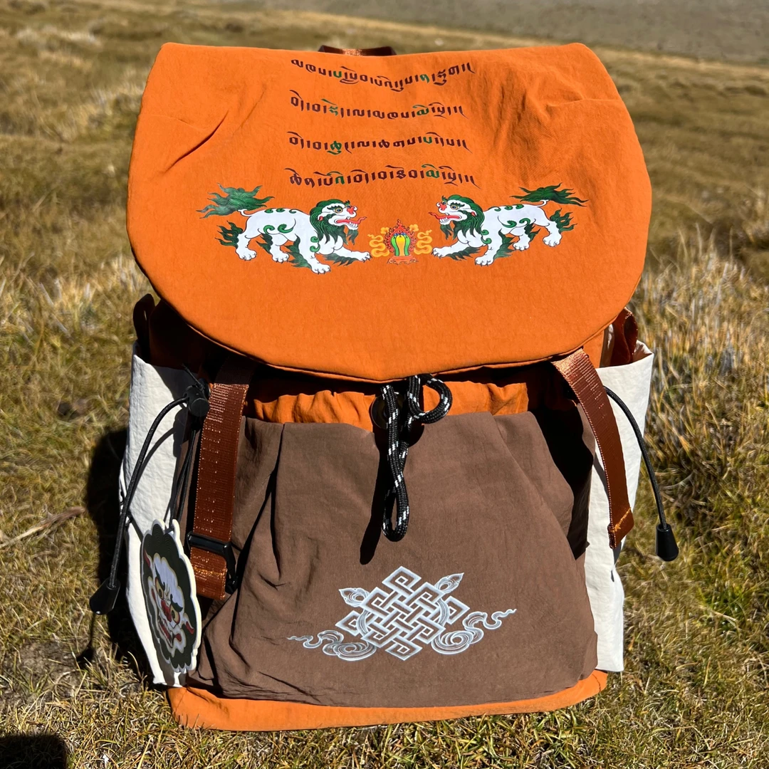 香雅热藏式文创双肩包双肩背休闲百搭时尚超轻便男女通用民族风