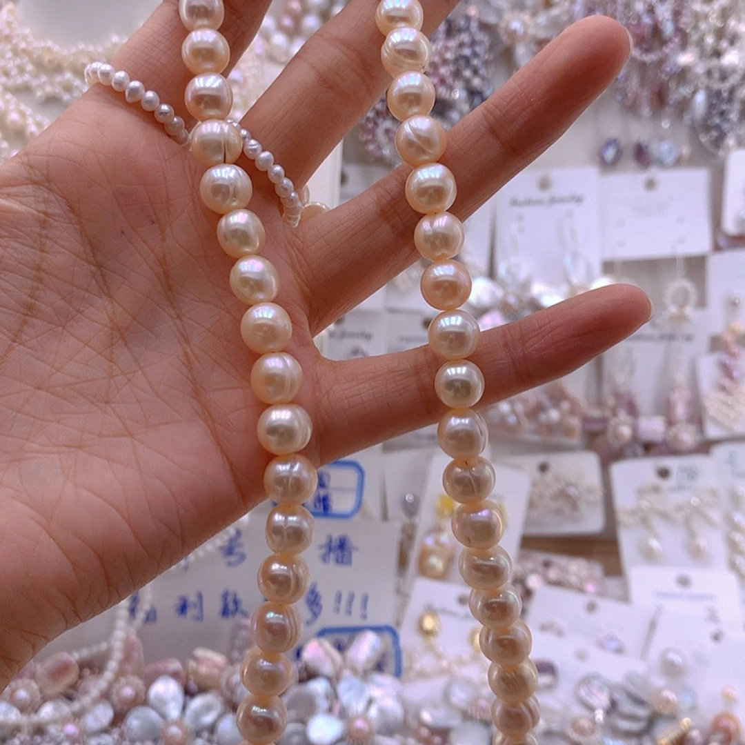 乐***真耳饰未镶嵌淡水珍珠项链