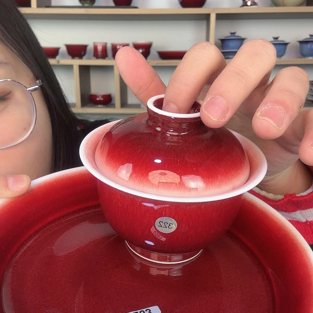 瓷片景德镇郎红陶瓷