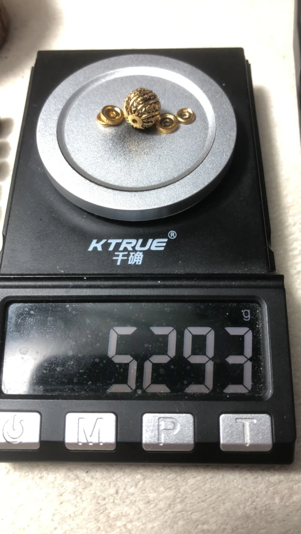 足金999凯旋珠黄金文玩配饰