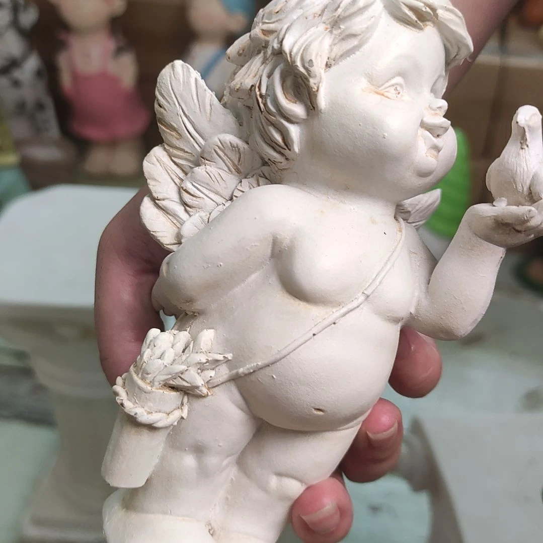 树脂树脂拿鸟小天使