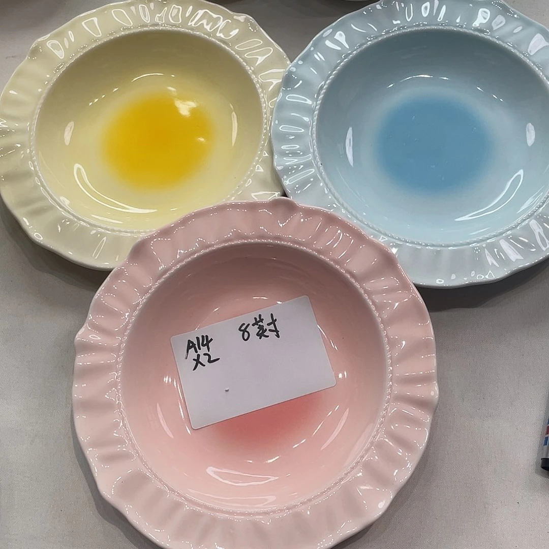 瓷片微瑕陶瓷餐具套装14