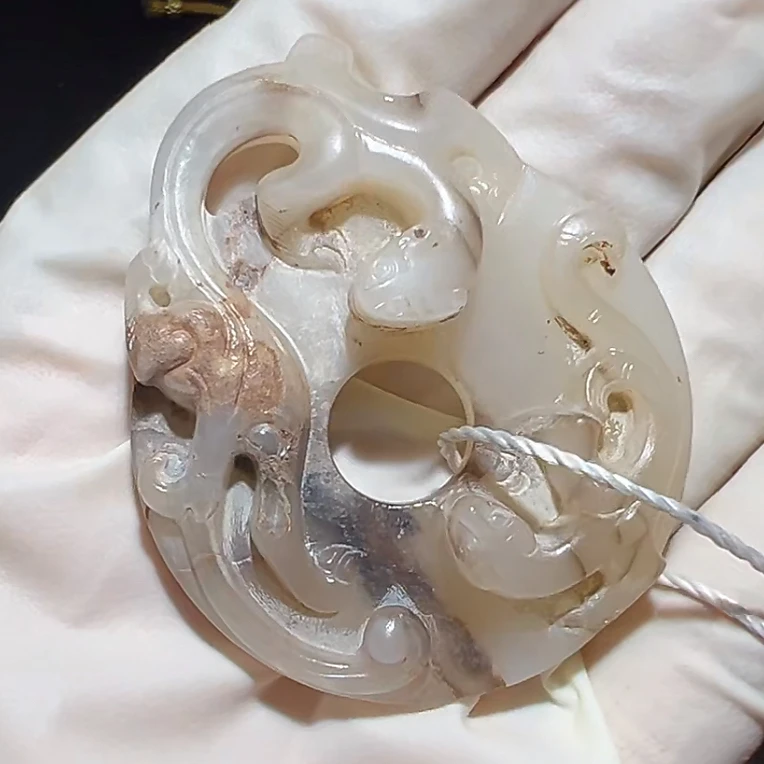 臻藏(8a)和田玉螭龙佩