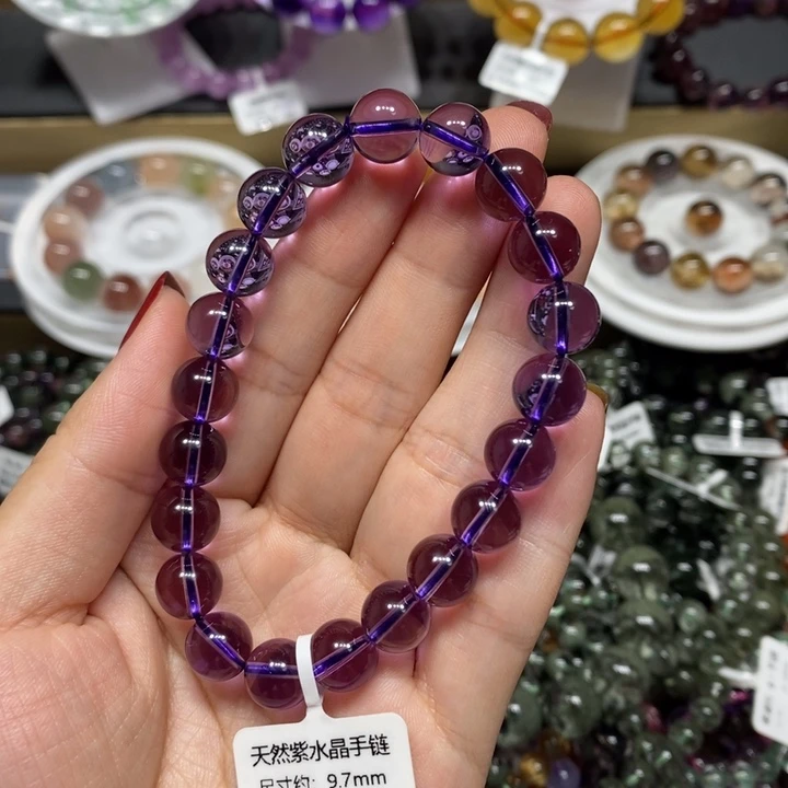 未镶嵌手链水晶紫水晶手链