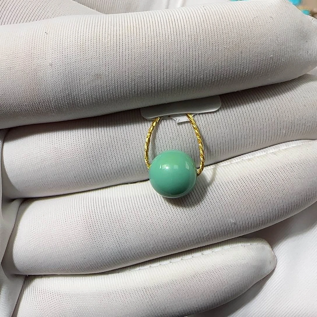 绿松石未镶嵌8mm➕单珠