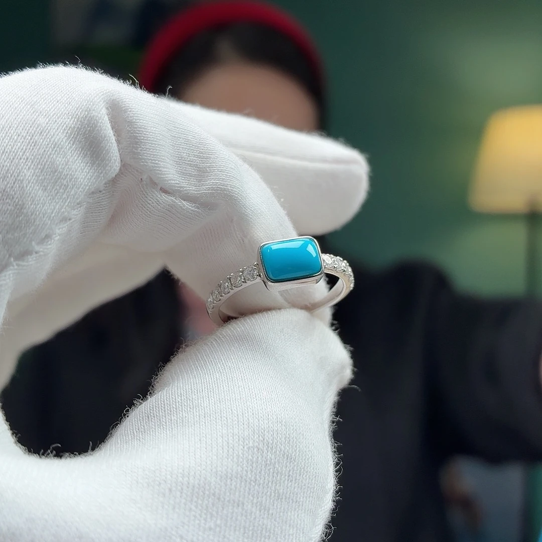 绿松石银S925镶嵌珠宝奇石