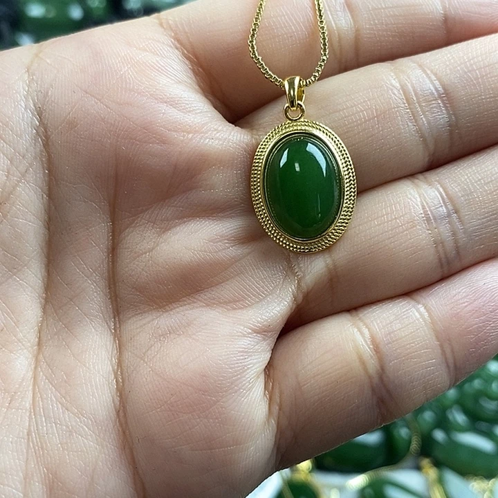 和田玉（碧玉）未镶嵌项链