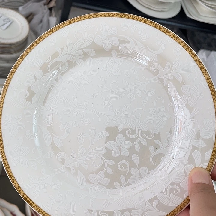 新骨瓷7.5寸6个平盘微瑕完美主义者慎拍