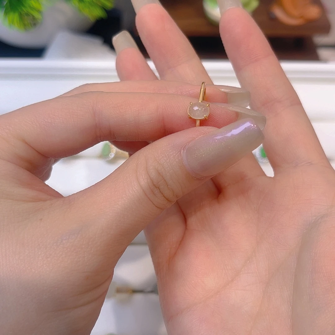 翡翠戒指银S925镶嵌我