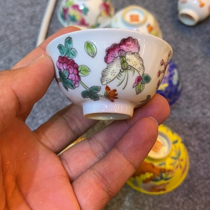 纯手绘精品盖碗杯