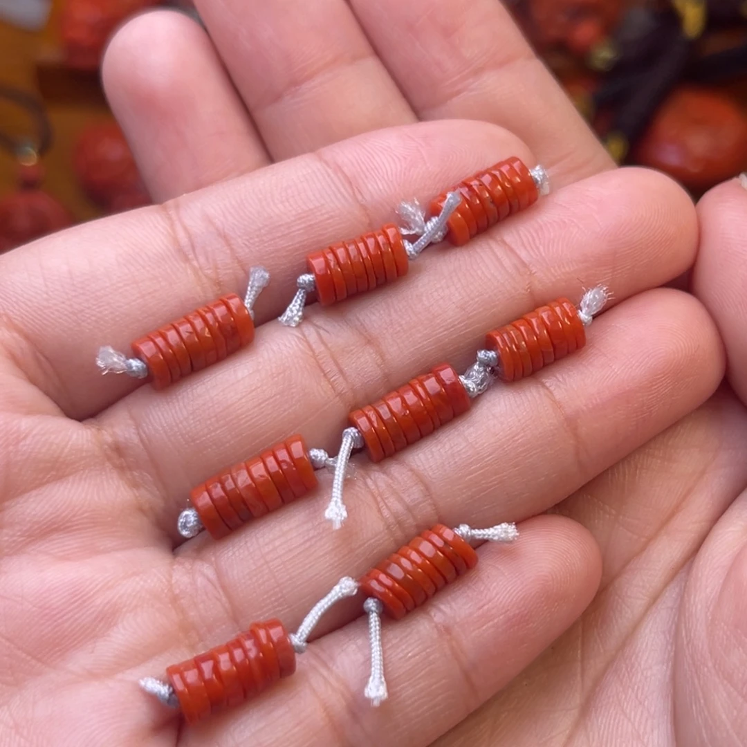 南红玛瑙未镶嵌川料瓦西5mm隔片多样性发货其中一件